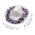 thumbnail image 3 of Independence Day Cowboy Hat - White Woollen Festival Hat (40x30x14cm) with Patriotic Red White Blue Stripes for July 4th Parades & Party Photography Prop, 3 of 6