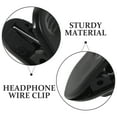 thumbnail image 6 of OUNONA Black Plastic Headphone Cord Clips Universal Compatibility Anti-Loss 100Pcs, 6 of 8