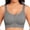 Grey, variant on Wang6 Womens Front Zipper Wireless Sports Bras Seamless Plus Size Padded Workout Bras Full Coverage Running Yoga Gym Bralettes T Shirt Bra Light Gray XL