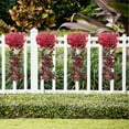 thumbnail image 3 of kjfeif 33.5in Basket Violet Orchid Flowers Silk Hanging Wisteria Hanging Vine Flower Flowers Garland Wall for Outdoor Indoor Garden Hanging Yard Porch Decoration, 3 of 9