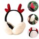 thumbnail image 2 of 1pc Winter Antler Design Earmuffs Plush Warm Ear Covers Girl Earmuff, 2 of 3