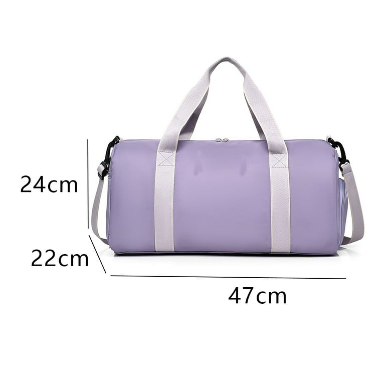 Gym Bag for Men and Women, Small Travel Duffel Bags for Weekender  Overnight, Workout Gym Essentials Bag - Purple