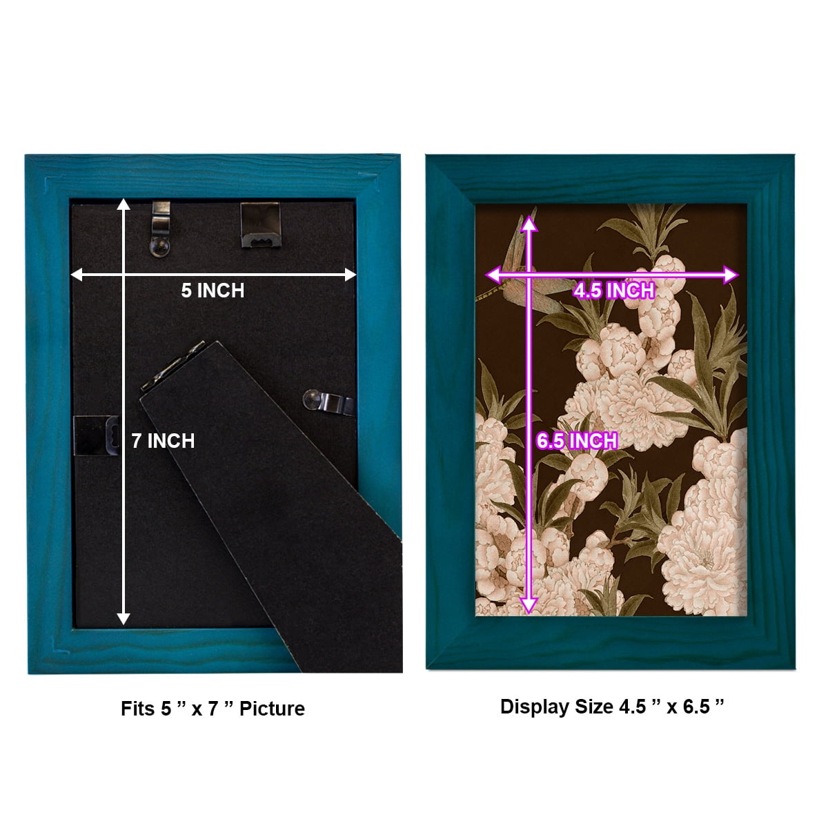 Asian Brocade III - Framed Print w/glass - Ocean Blue