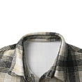 thumbnail image 3 of M-5X Big & Tall Wool Shirts for Men with Pockets Plus Size Button-Down Shackets Shirt Mens Trendy Plaid Printed Long Sleeve Collared Work Tops, 3 of 7