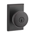 thumbnail image 2 of Baldwin Reserve ENRUSRSR492 Entry Rustic Knob and Rustic Square Rose White Bronze Finish, 2 of 2