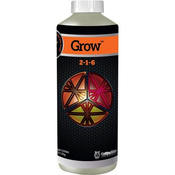 Cutting Edge Solutions Grow:2202 Grow 2-1-6 Hydroponic Nutrients, 1-Quart