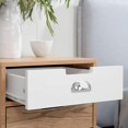 thumbnail image 3 of Cabinet Cup Handles Shell Handles Centers Drawer Handles Half Moon Cupboard Door Knobs Vintage Pull Knobs With(12pcs) Riilq, 3 of 5