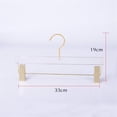 thumbnail image 4 of GAMVDOUT 10-Piece Acrylic Gold Clothes Hangers with Non-Slip Clips, 4 of 6