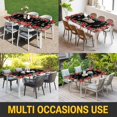 thumbnail image 5 of Valentines Love Heart Table Cloths for 6 Foot Rectangle Tables, Eucalyptus Red Love Heart Black Patio Waterproof Elastic Fitted Tablecloths, Washable Rectangular Table Cover for Camping, 5 of 8