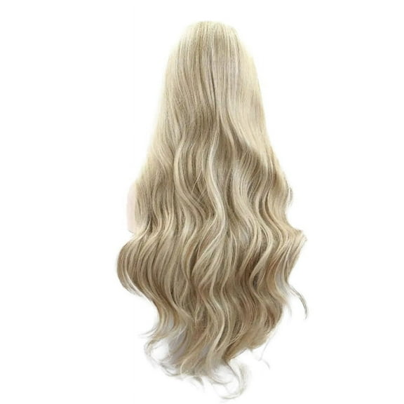 Gold Wig Synthetic Blonde Lace Front Wigs Piano Blonde Color Long Soft Hair Heat Fiber Long Wavy Wigs