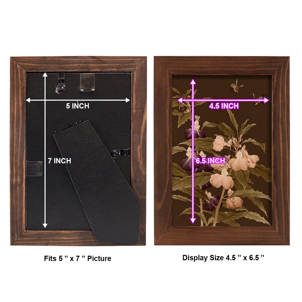 Asian Brocade IV - Framed Print w/glass - Chestnut