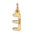thumbnail image 3 of 14k Or Jaune Petit Bloc Lettre E Pendentif Initial, 3 of 4