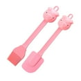 thumbnail image 1 of OUSITAID 2 Pcs/Set Oil Brush Spatula Multi-functional Cartoon Pig Shape Silicone Creative Cake Baking Scraper for Children 2 Pcs pink Kitchen Tool, 1 of 6
