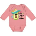thumbnail image 3 of Inktastic Happy Cinco de Mayo Avocado in Sombrero Boys or Girls Long Sleeve Baby Bodysuit, 3 of 5