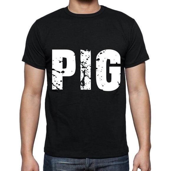 T-Shirt Graphique pour Hommes Cochon Écologique Édition Limitée T-Shirt à Manches Courtes Vintage Cadeau d'Anniversaire Original