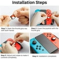 thumbnail image 6 of Switch Joystick Thumb Grips Caps, Silicone Joystick Caps Analog Stick Caps Compatible with Nintendo Switch/OLED/Switch Lite，Red and Blue, 2 Pairs 4pcs, 6 of 6