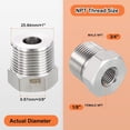 2 Pack 304 Stainless Steel Male to FeMale Adapter, 3/4