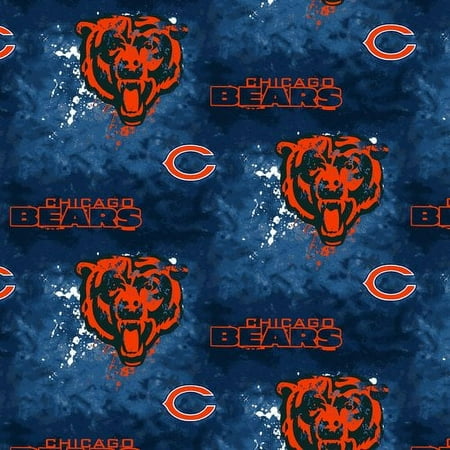 NFL Chicago Bears Cotton 8.25" x 1.75" Fabric, 1 Each