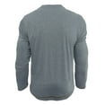 thumbnail image 5 of Youthup Men's Casual Henley Long Sleeve T-Shirt with Four-Button Detail & Color Block Design for Daily Wear, 5 of 6