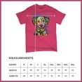 thumbnail image 5 of Tee Hunt Dean Russo Dalmatian Luv Colorful Dog T-Shirt Neon Puppy Men's Tee, Hot Pink, Medium, 5 of 5