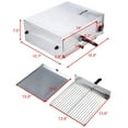thumbnail image 2 of Costway Kitchen Commercial Pizza Stainless Steel Counter Top Snack Pan Oven Bake, 2 of 8