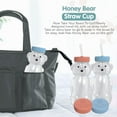 thumbnail image 6 of The 730 Project Honey Bear Straw Cup for Toddlers, 8 oz, Therapy Baby Bottle, Red/Blue, 2 Pack, 6 of 7