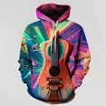 thumbnail image 2 of Sudadera con capucha con estampado 3D de instrumentos musicales vintage para hombre, sudadera con patrón colorido, jersey de moda, sudaderas con capucha de calle, camisetas de manga larga, 2 of 5