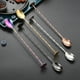 thumbnail image 2 of Yuarrent Cuchara mezcladora retorcida, agitador en de mango largo, cucharaditas, vajilla, accesorios de Bar para barman, doméstico Mostrada Vistoso Yuarrent HA084345-04, 2 of 6