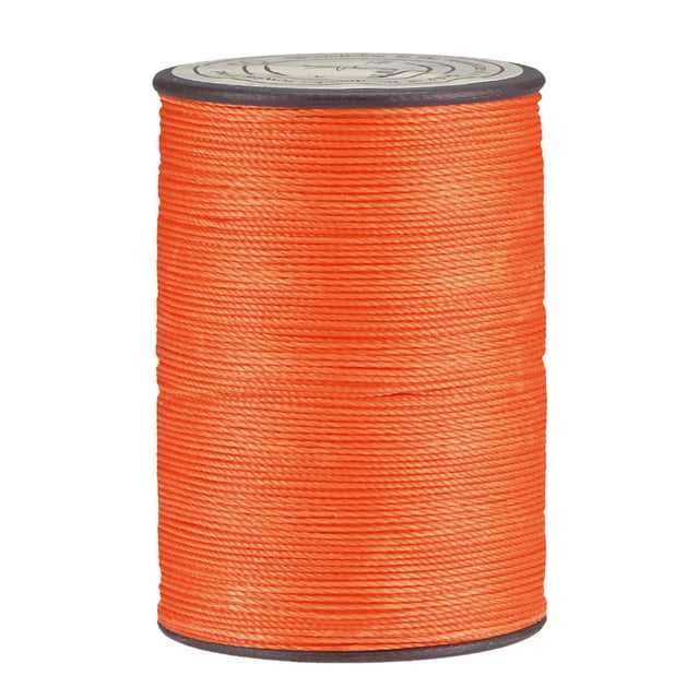 Unique Bargains Fil Ciré en Polyester Orange, 137 Verges