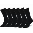 thumbnail image 1 of Calcetines de vestir Easton Marlowe negros para hombre 6-9 (3-1), paquete de 6, 1 of 1