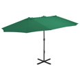 thumbnail image 4 of vidaXL Outdoor Umbrella Parasol with Double Top Patio Sunshade Shelter Aluminum, 4 of 8