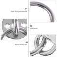 thumbnail image 5 of IFANLANDOR Swing Set Anchors Stainless Steel Bracket for Suspension Straps 1 Set, 5 of 5