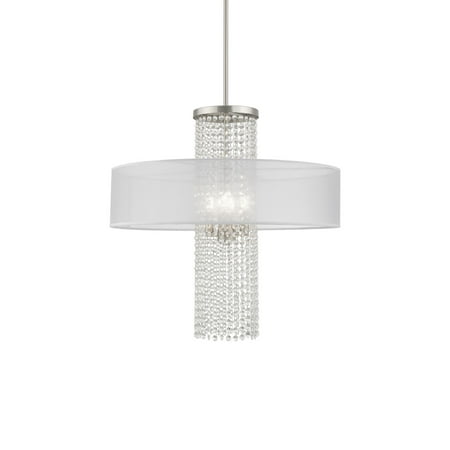 

41122 Bella Vista 4 Light 24 Wide Crystal Drum Chandelier