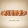 thumbnail image 2 of 12.5 inch Artificial PU Bread Realistic Fake Food for Display Decoration Faux Long Baguette Dessert Photography Props - 2pcs, 2 of 3