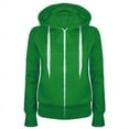 thumbnail image 5 of SDNall Womens Hoodies Zip Up Long Sleeve Casual Hooded Slim Zipper Fleece Sweater Coat Hoodie (Green, Sizes S-XXL), 5 of 9