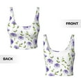 thumbnail image 5 of Naloa Purple Chicory Sports Bras for Women, High Support Bra with Removable Pads, Comfortable - XX-Large, 5 of 9