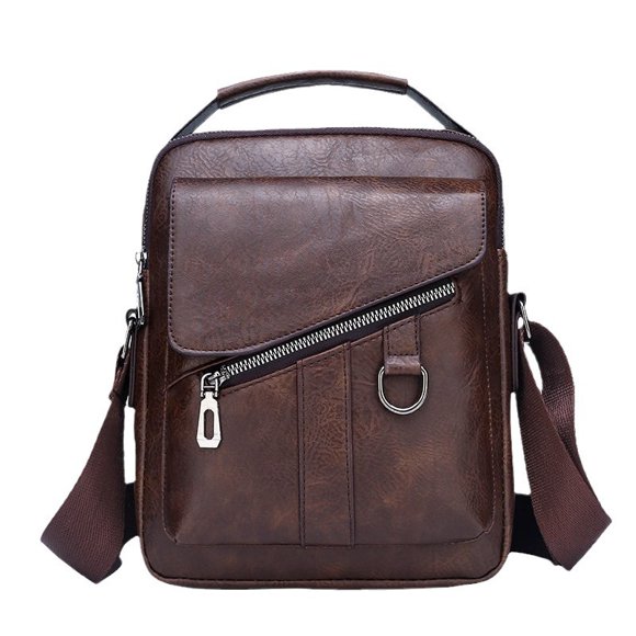 Bandolera vintage de piel tipo bandolera para hombre
