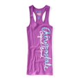thumbnail image 2 of Aeropostale - Camiseta sin mangas con purpurina para mujer, Púrpura, XS Aeropostale Camiseta sin mangas, 2 of 2
