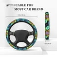 thumbnail image 2 of Kdxio Hippie Style Print Elastic Stretch Steering Wheel Cover,Auto Steering Wheel Cover,15 Inch Anti-Slip,Warm in Winter and Cool in Summer,Fit Suvs,Vans Cars,Trucks, 2 of 7