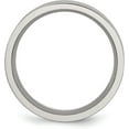 thumbnail image 3 of Chisel Titanium Brushed and Polished 8.2mm Grooved Band - Ring Size 6.0-4.8gm, 3 of 8
