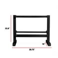 thumbnail image 5 of Fuel Pureformance by CAP 24 in. Two-Tier Dumbbell Rack, Black, 5 of 5