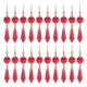 thumbnail image 2 of Colgantes en forma de gota en forma de carámbano con forma de candelabro y cuentas de cristal octagonales, color rojo, 2 of 8