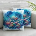 thumbnail image 3 of GOSMITH  Stony Corals Throw Pillow Cover Watercolor Cute Sea Aquatic Colored Life Pillow Case Square Cushion Decorative for Couch Bed Home, 3 of 5