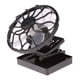thumbnail image 4 of 2x Ventilador solar portátil Ventilador de refrigeración solar Camping libre, 4 of 5