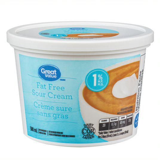 Great Value Fat Free Sour Cream Walmart.ca