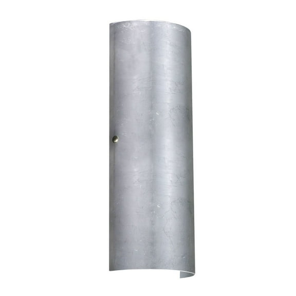 8193SF-LED-SN Besa Lighting Torre 18-20W 2 LED Wall Sconce-7 Inches Wide by 17.75 Inches High-Satin Nickel Finish-Silver Foil Glass Color-LED Lamping