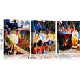 thumbnail image 5 of Abstract Wall Art Decor Oil Paintings Wall Art for Living Room Bathroom Picasso Style Geometric Wall Decoration 3 Piece 12X16 Art Works, 5 of 6