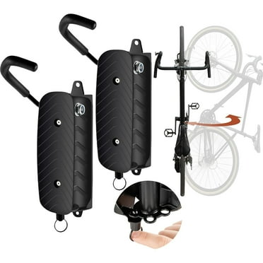 ZeenArt Swivel Bike Wall Mount, Bike Hangers for Garage, Space Saving Wall Bike Rack, 2 Pcs