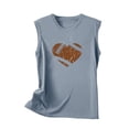 thumbnail image 4 of Boovnll Débardeurs pour Femmes, T-Shirt Sans Manches à Col Rond Imprimé Mode pour Femmes, Débardeur pour Femmes, 4 of 4