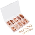 thumbnail image 1 of Amdohai 220pcs/set Solid Copper Gasket Washers Sealing R-ing Flat R-ing Seal Kit For Hardware Accessories with Storage Box, 1 of 6